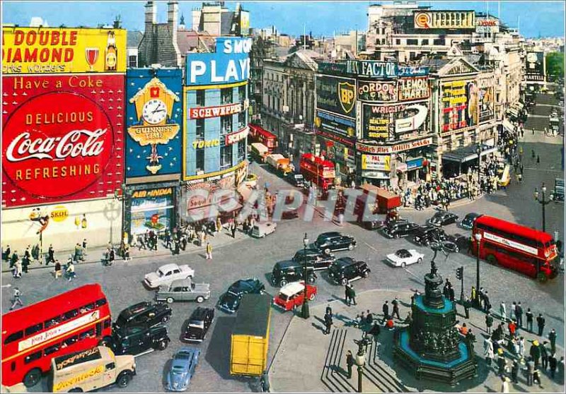 Modern Postcard Piccadilly Circus London Coke Coke BP