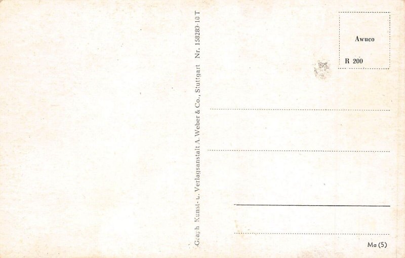 L188 Germany Schloss Solitude Stuttgart Castle vintage postcard