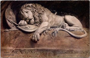 Switzerland Luzern The Lion Monument