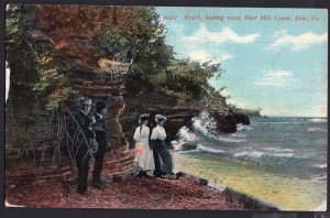 Pennsylvania Beach looking west FOUR MILE CREEK Erie Vintage pm1911 Divided Back