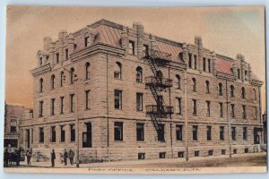 Calgary Alberta Canada Postcard Post Office Building c1910 Unposted Antique