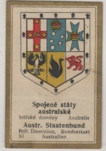 Rueger Chocolates Vignette Trade Card Coats of Arms Australian Confederation #93