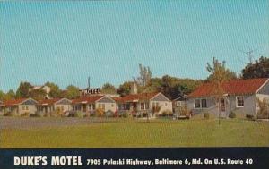 Maryland Baltimore Dukes Motel
