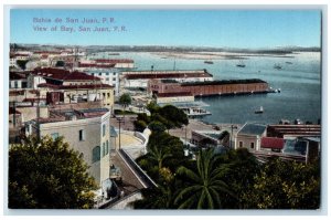 c1910 View of Bay Landing San Juan Puerto Rico Unposted Antique Postcard