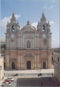 Malta Postcard - Mdina Cathedral Church, Facade  RR17231