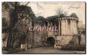 Postcard Fougeres Old Porte Saint Sulpice