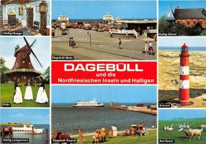 BG10448 windmill lighthouse ship bateaux dagebull hallingen sheep types  germany