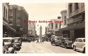 HI, Honolulu, Hawaii, RPPC, Fort Street, Business Section, Photo No S-654