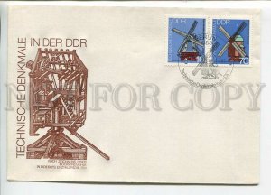 445675 EAST GERMANY GDR 1981 year FDC windmills