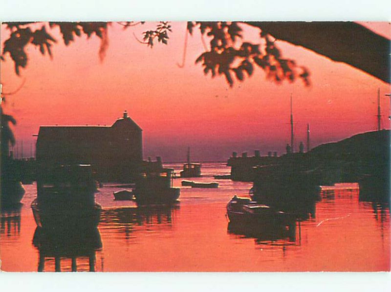 Pre-1980 BOAT SCENE Rockport - Near Gloucester & Boston Massachusetts MA AF3613