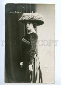 193276 M-e ROGGERS Opera Actress DANCER Hat Vintage PHOTO PC