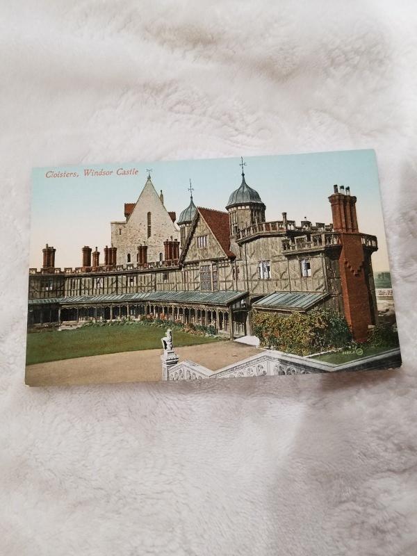 Antique Postcard Windsor Castle, Cloisters.  Unposted