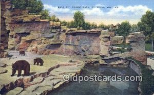 Forest Park Zoo St. Louis MO, USA Bear 1940 