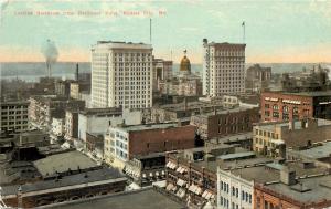 Vintage Postcard Looking Northeast From Baltimore Hotel Kansas City MO