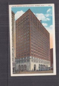 DETROIT, MICHIGAN, UNITED ARTISTS THEATRE BUILDING, c1930 ppc., unused.