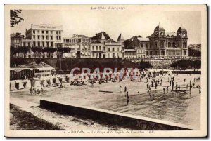 Old Postcard Royan La Plage and the Frontage Foncillon
