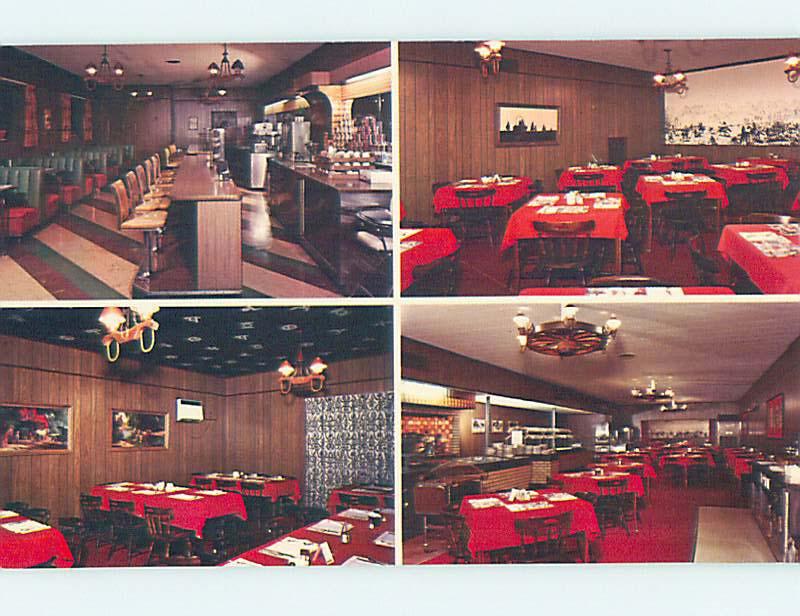 Pre-1980 FOUR VIEWS ON CARD - SIDMAN'S RESTAURANT Wichita Kansas KS hs4802