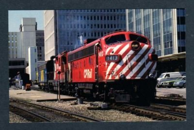 AB Canadian Pacific Railroad Train CALGARY ALBERTA Canada Carte Postale PC