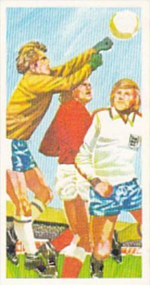 Brooke Bond Trade Card Play Better Soccer No 17 Goalkeeper's Punch