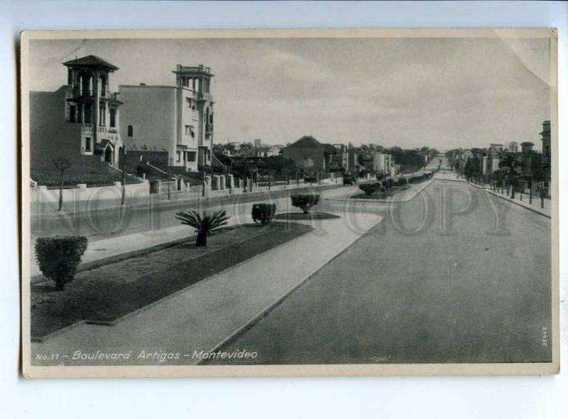 192219 Uruguay MONTOVIDEO Artigas Boulevard Vintage photo