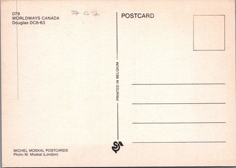 Aviation Postcard - Worldways Canada Douglas DC8-63 Aeroplane Ref.RR16845