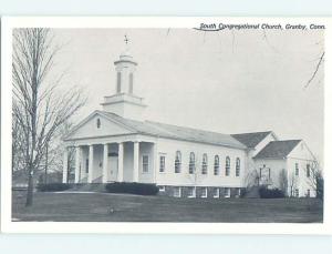 Unused Pre-1980 CHURCH SCENE Granby Connecticut CT p4965