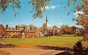 GENEVA, New York NY    HOBART COLLEGE  Medbury Hall~Demarest Library++ Postcard