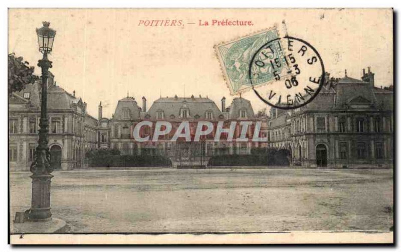 Old Postcard Poitiers The Prefecture