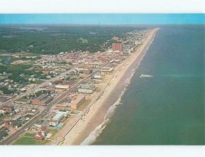 Unused Pre-1980 AERIAL VIEW OF BEACH Virginia Beach Virginia VA d6531