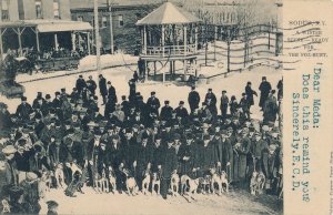 Winter Scene Ready for Fox Hunt - Sodus Wayne County NY New York - pm 1906 - UDB