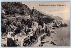 Amalfi Campania Italy Postcard Panorama from the Hotel Dei Cappuccini c1910