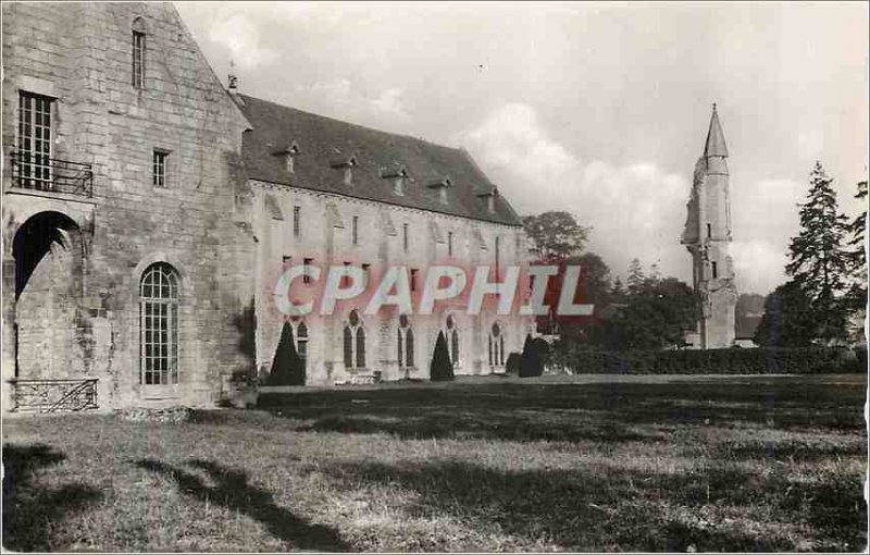 Modern Postcard General view (East Coast) Royaumont Abbey Asnieres sur Oise