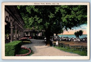 1920 Mobile Alabama AL Vintage Postcard Monroe Park Bay Church School Building