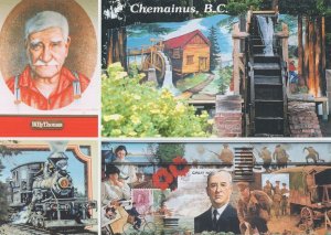 Chemainus Canada First Victorian Sawmill Train Wall Mural Postcard