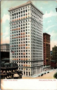 Vtg Philadelphia Pennsylvania PA Land Title Building 1900s Postcard