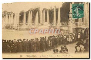 Old Postcard Versailles Bassin de Neptune unJour of Fountains