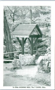 1940s Ye Olde Wishing Well 7 Caves US Route 50 Ohio Postcard