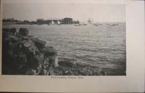 Nahant MA Boat Landing c1910 Postcard