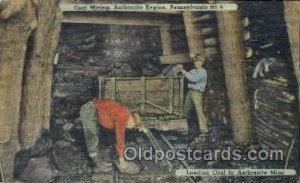 Coal mining, Pennsylvania, USA Mine, Mining, 1944 postal used 1944