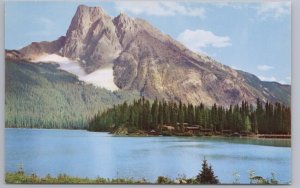 Emerald Lake And Mt Burgess, Yoho National Park, BC, Byron Harmon Postcard