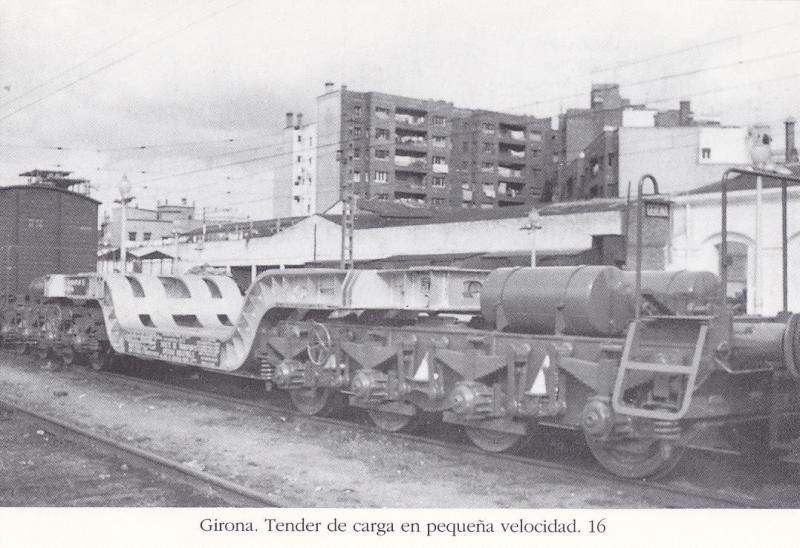 Postal 62467 : Girona. Tender de carga en pequeña velocidad