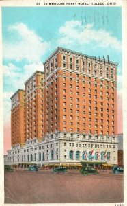 Vintage Postcard 1930'S Commodore Perry Hotel Historical Landmark Toledo Ohio OH