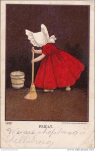 Sunbonnet Girl Cleaning Friday 1906