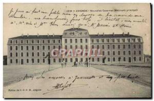 Old Postcard Army barracks Avignon main Building News