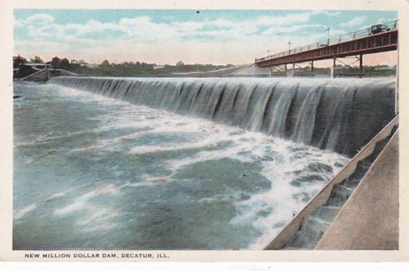 Illinois Decatur New Million Dollar Dam Curteich