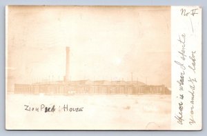 J90/ Racine Wisconsin RPPC Postcard c1910 Zion Power House  402