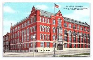 St. Louis University Medical & Dental Schools St. Louis Missouri c1957 Postcard