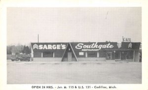 Cadillac Michigan Sarge's Southgate Restaurant Vintage Postcard AA65428