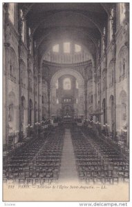 PARIS, France; Interieur de l'Eglise Saint-Augustine, 00-10s