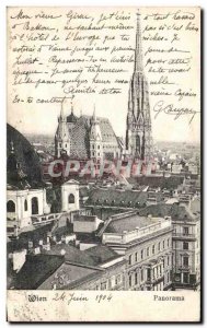 Old Postcard Wien Panorama